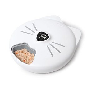Catit PIXI Smart 6-Meal Feeder white plastic tray