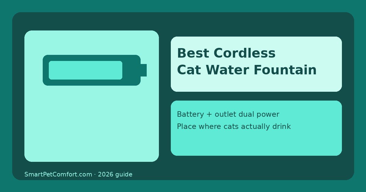 Best Cordless Cat Water Fountain for Flexible Placement (2026)