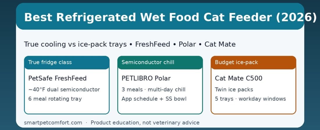 Best Refrigerated Wet Food Cat Feeder (2026 Buyer’s Guide)