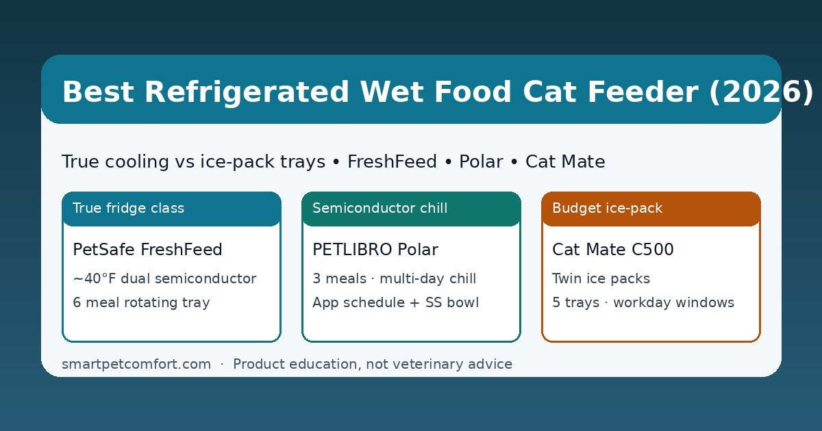 Best Refrigerated Wet Food Cat Feeder (2026 Buyer’s Guide)