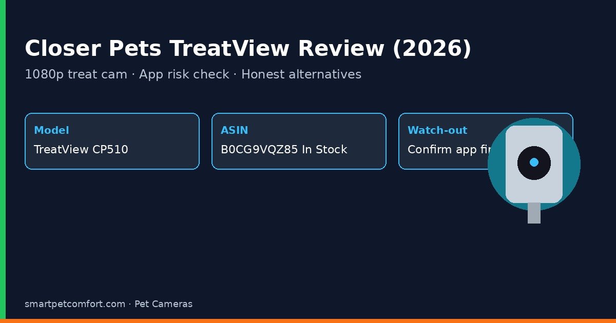 Closer Pets TreatView 1080p Review: Specs, App Check, Alternatives